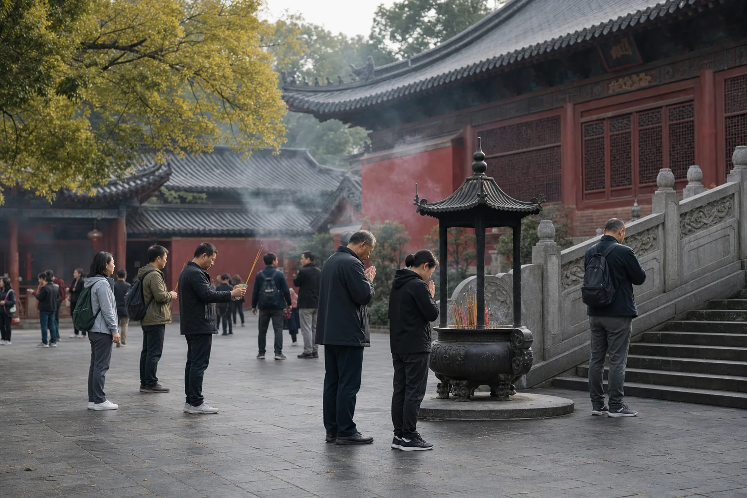 南岳大庙香火与愿望
